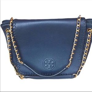 2x ❤️‍🔥❤️‍🔥Host Pick Tory Burch Classic Navy blue Leather Marion Shoulder Bag